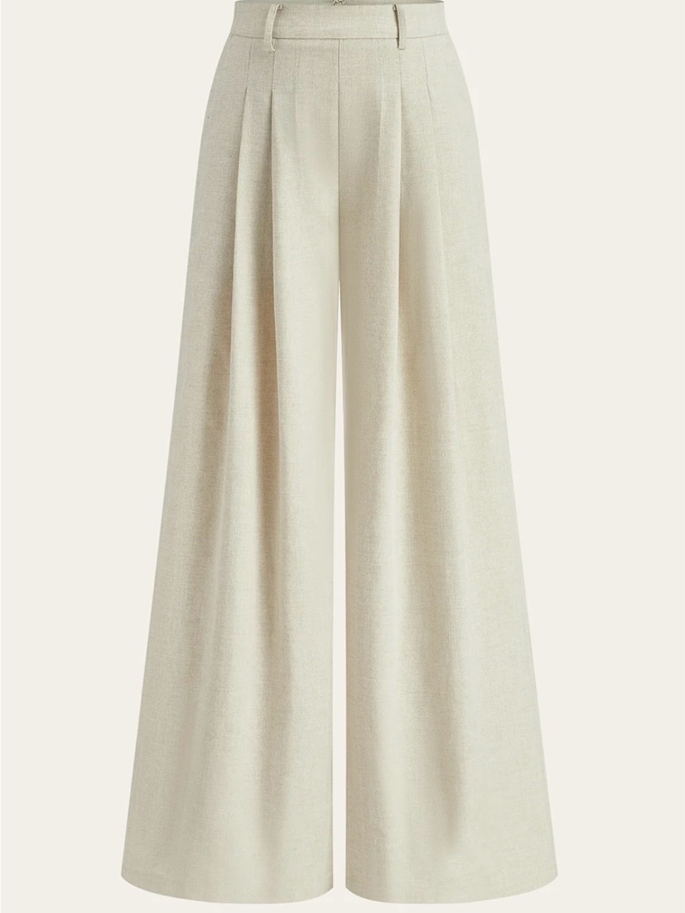 NWT COMMENSE Linen Blend Wide-Leg Pants Sz XS